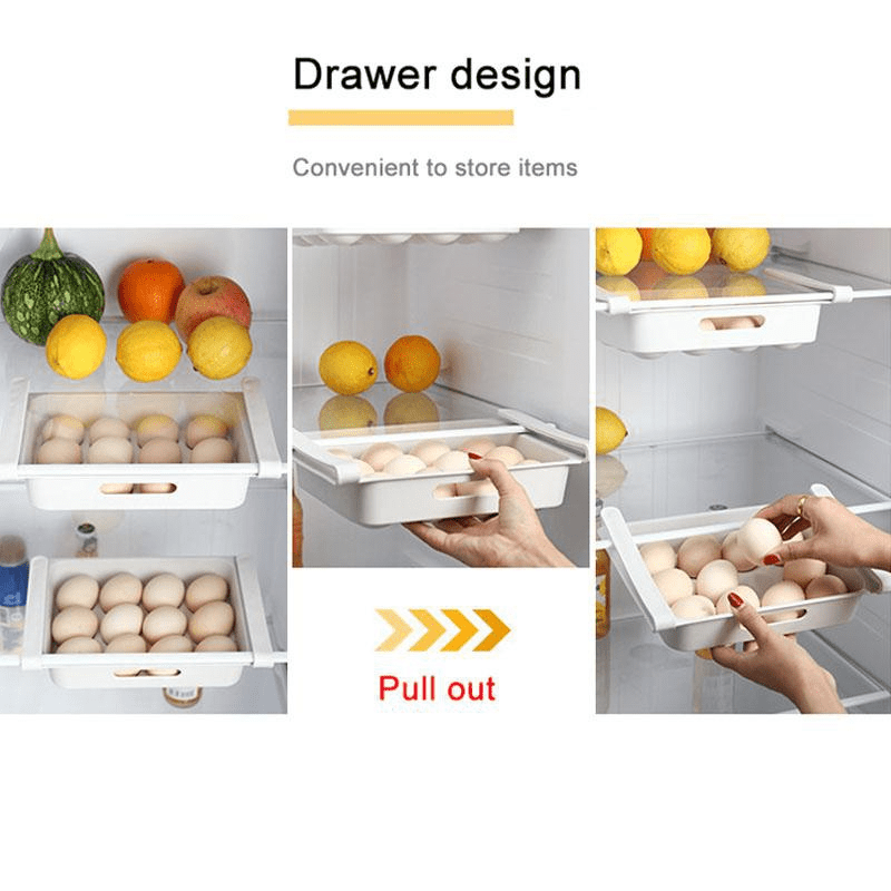 1pc RV Kitchen Hanging Organizer, Refrigerator Egg Fruit Storage