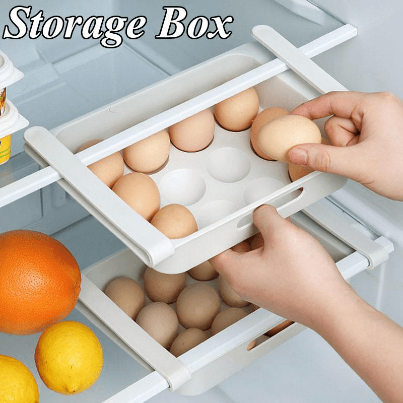 1pc RV Kitchen Hanging Organizer, Refrigerator Egg Fruit Storage