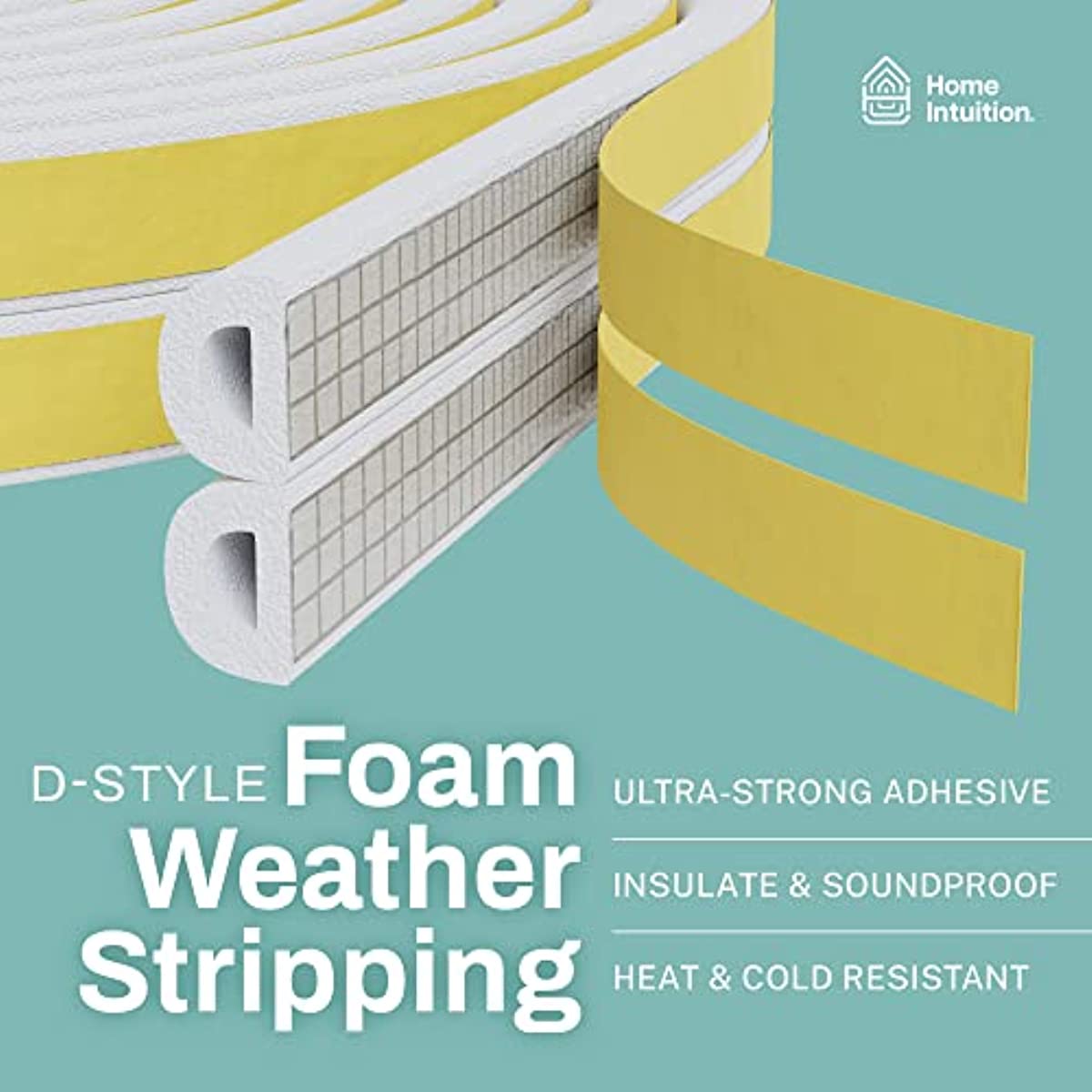 66 Feet Self Stick Foam Weather Stripping Door Window Seal Draft Stopper  Insulation Tape For Windows And Doors Soundproof Weatherstripping Gap  Blocker