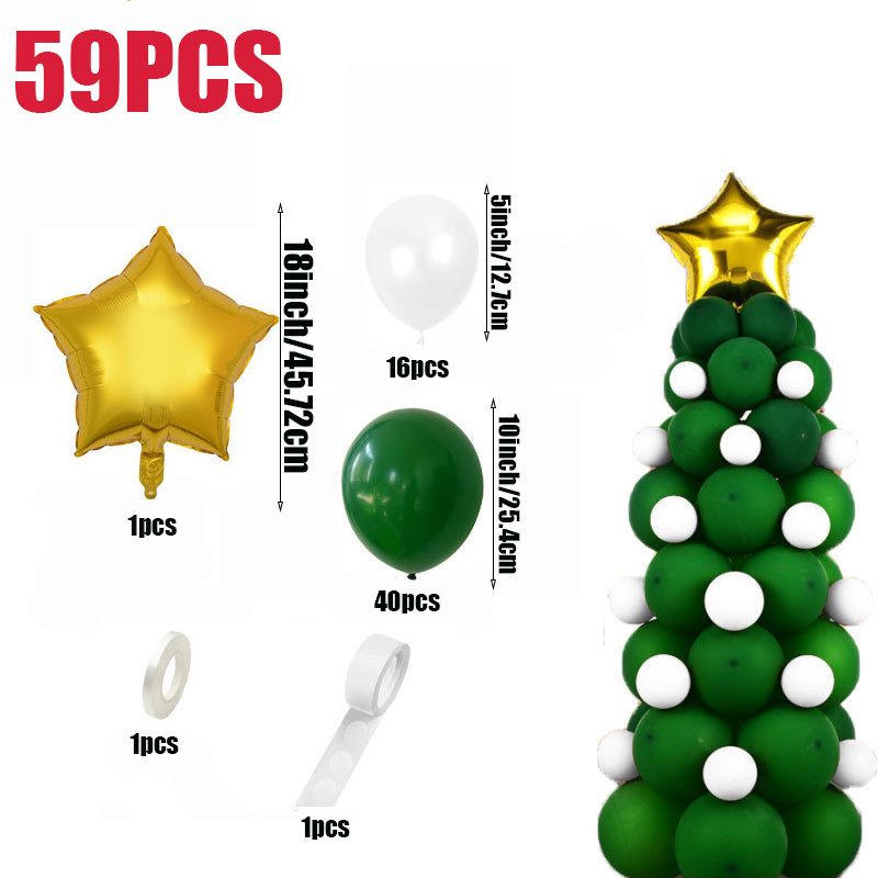 Leesgel Ballon Noel, 15Pces Ballons de Latex pour Decoration Noel  Exterieur, Decoration Noel Interieur Maison Table/Sapin/Fenetre