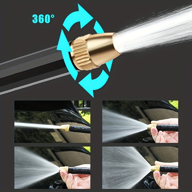 High Pressure Water Sprayer Portable Hose Nozzle Spray Adjustable Garden Car