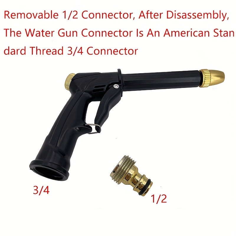 High Pressure Water Sprayer Portable Hose Nozzle Spray Adjustable Garden Car