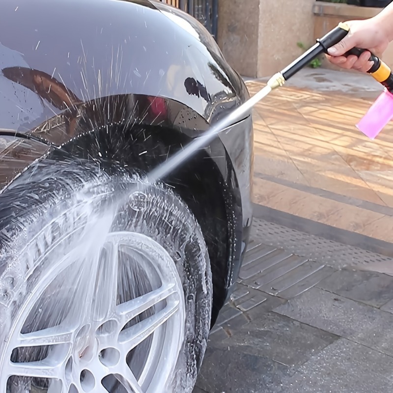 High Pressure Water Sprayer Portable Hose Nozzle Spray Adjustable Garden Car