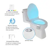 induction night light, 1pc uv sterilizer induction night light 8 16 colors changing motion activated led induction lamp with aromatherapy for any toilet wardrobe corridor staircase details 4