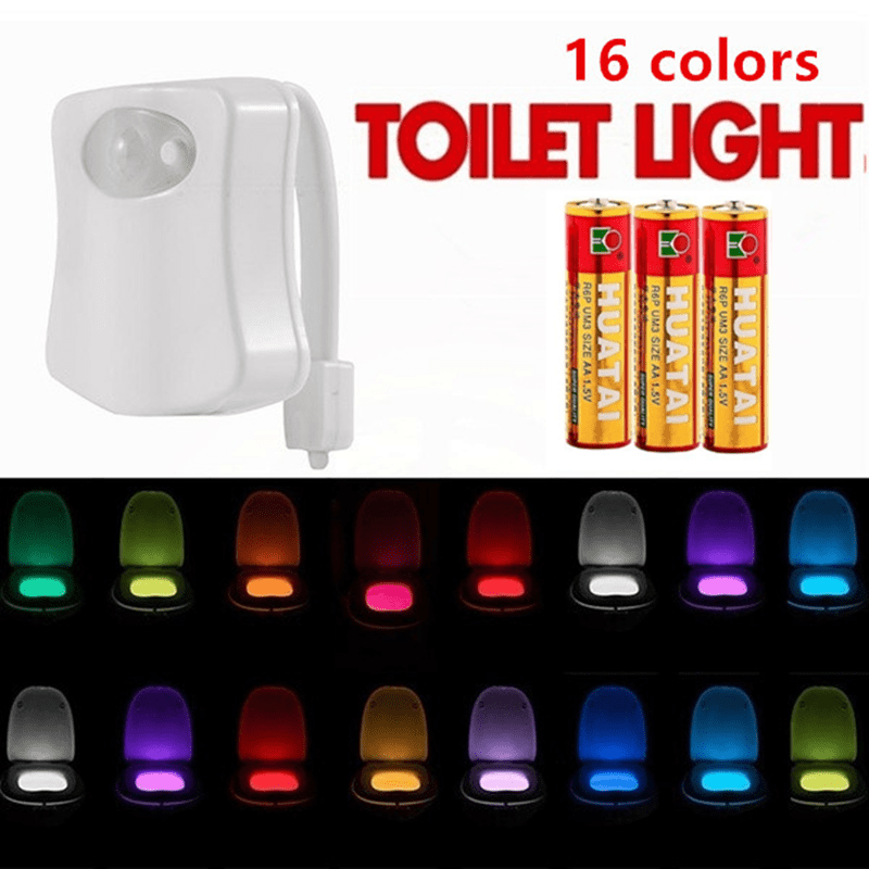 Oilet Light- Motion Sensor Toilet Night Light Led 16 Color Change  Activates, With Function Of Aromatherapy And Uv Sterilizer