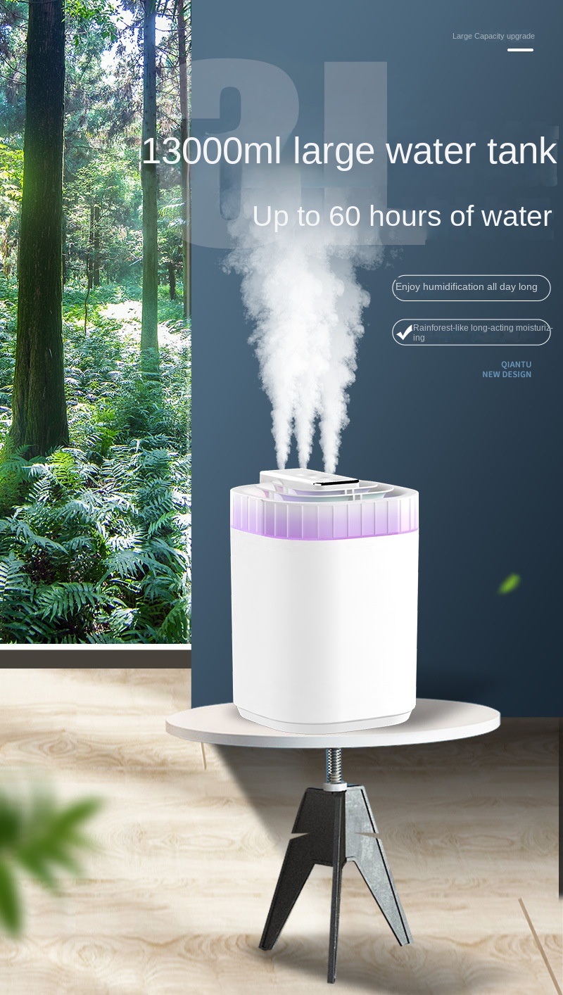 large mist volume humidifier household three spray heads water aromatherapy atomizer bedroom air humidifier details 10