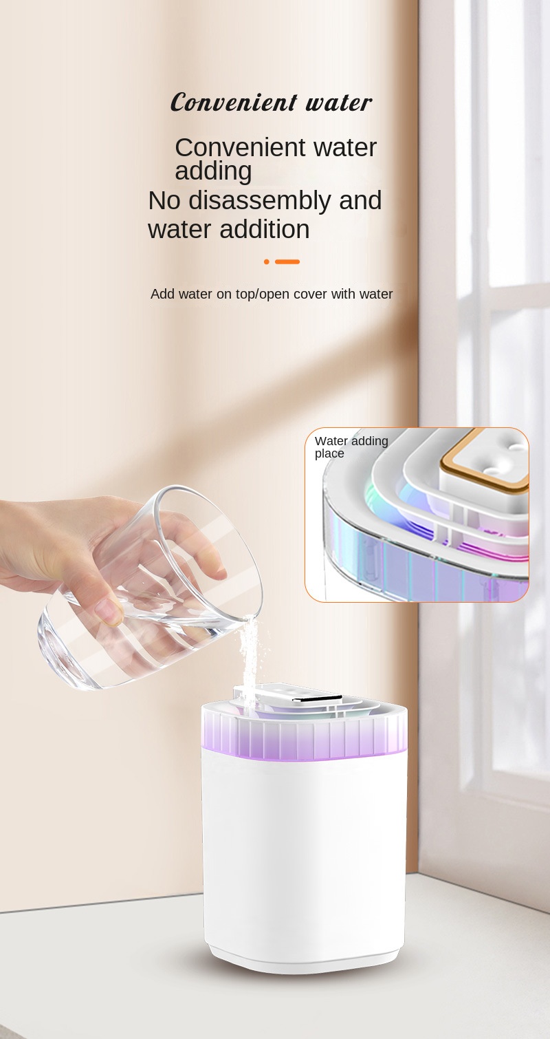 large mist volume humidifier household three spray heads water aromatherapy atomizer bedroom air humidifier details 11