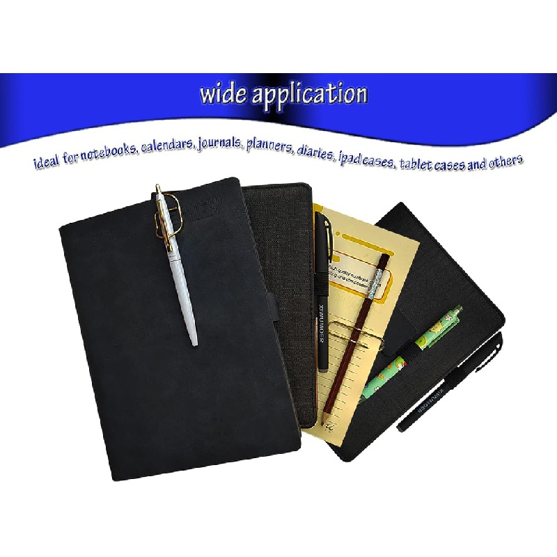 4Pcs Pen Clip for Notebook Pen Loop Holder for Notebooks PU Leather Pen  Holder Pen Sleeve Pen Clips for Journal, Planner, Notebook