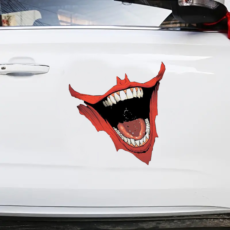1pc Big Mouth Who Laughs Symbol Car Sticker For Laptop Water Bottle Car  Truck Motorcycle Vehicle Paint Window Wall Cup Toolbox Guitar Scooter Decal