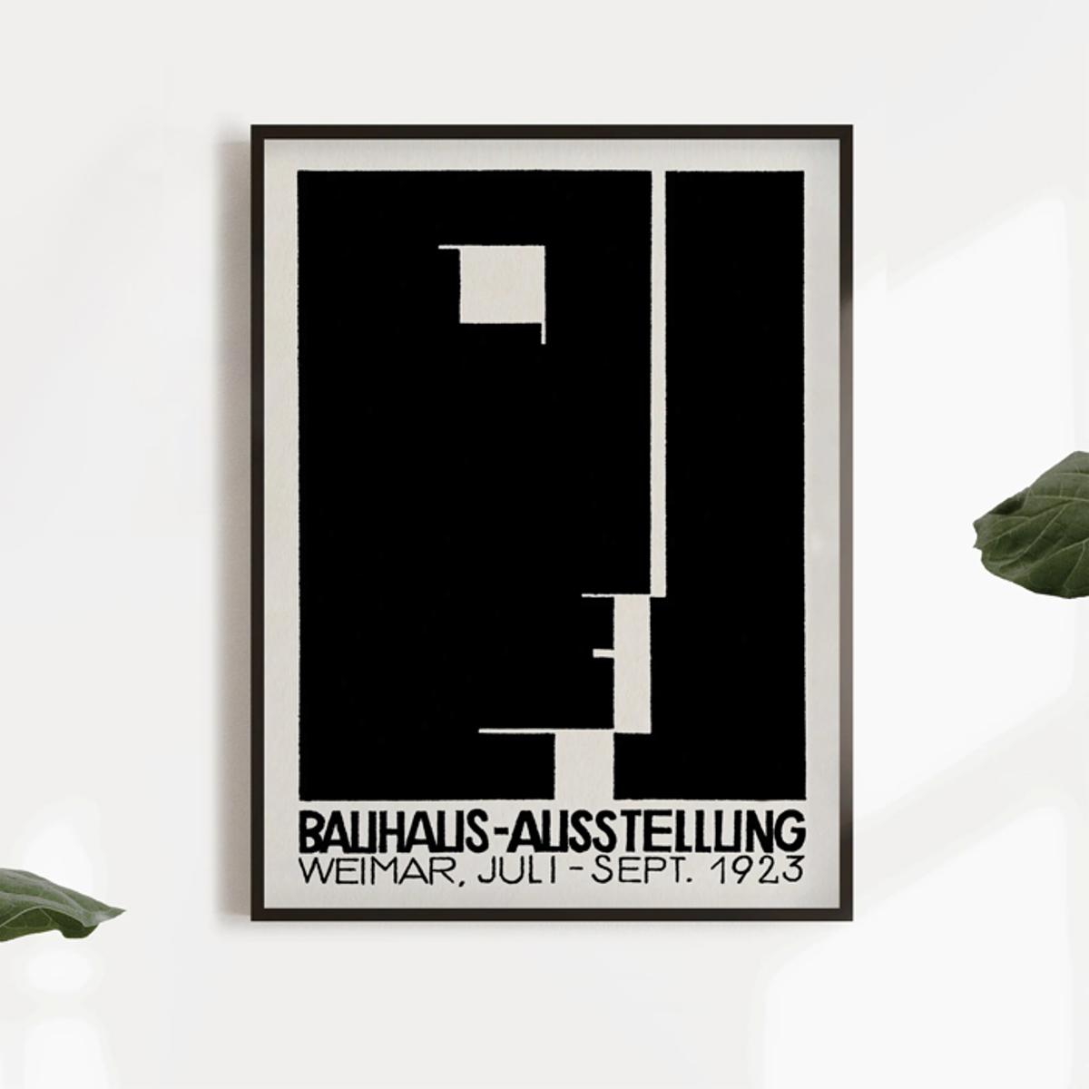 Canvas Poster Bauhaus Weimar Poster Bauhaus Exhibition Print - Temu