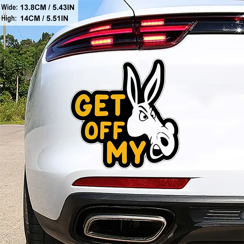 Kiss My Ass Funny Fun Rude Joke Vinyl Car Van Bumper Sticker Window Graphic  Decal