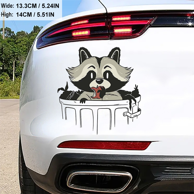 Trash Panda Design Car Sticker Laptop Bottle Truck Phone - Temu