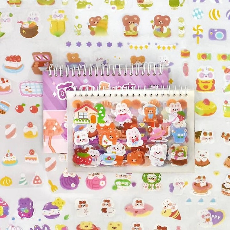 50pcs Kawaii Food Stickers for Kids Teens and Adults, Cute Snack Stickers Decals for Journaling and Scrapbooking, Waterproof Vinyl Cartoon Stickers