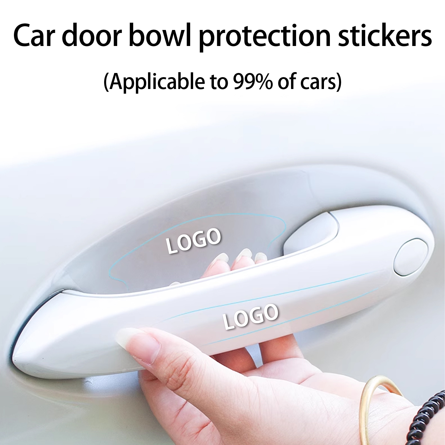 Poignée de porte de voiture Sticker Film de protection autocollant