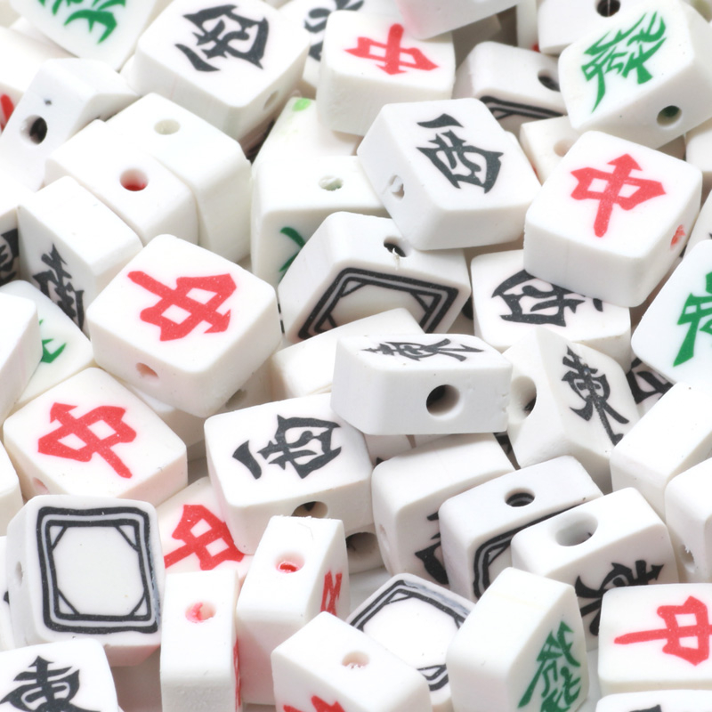 Acrylic Colorful Transparent Square Dice Beads Diy Mahjong - Temu