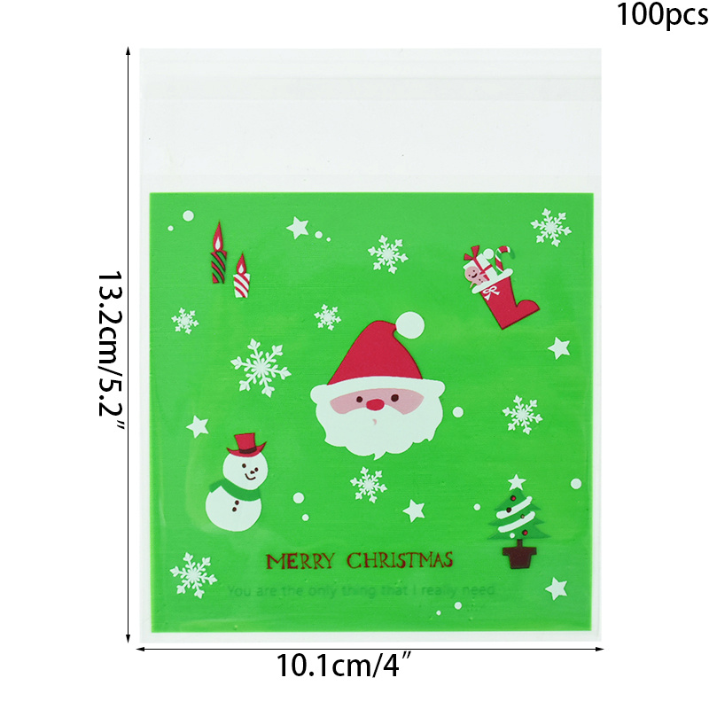 Craspire 1 Bag Christmas Theme Rectangle Plastic Zip Lock Candy Storage  Bags, Self Seal Bag, for Biscuit & Candy Packaging, Santa Claus,  220x155x0.1mm, 50pcs/bag – CRASPIRE