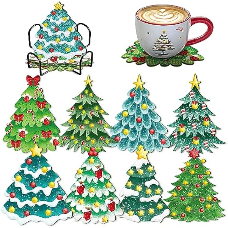 Classic Christmas Cups (Set of 8)