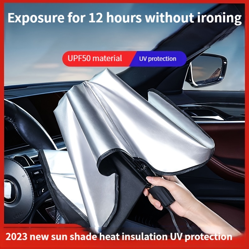 Car Sunshade Umbrella Car Window Sunshade Curtain Sunscreen Heat Insulation  Sun Block Car Front Windshield Sunshade Umbrella - Temu United Kingdom