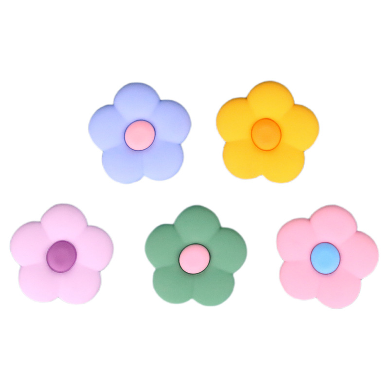 Cartoon Flower Charms Inserts For Bag, Silicone Lightweight