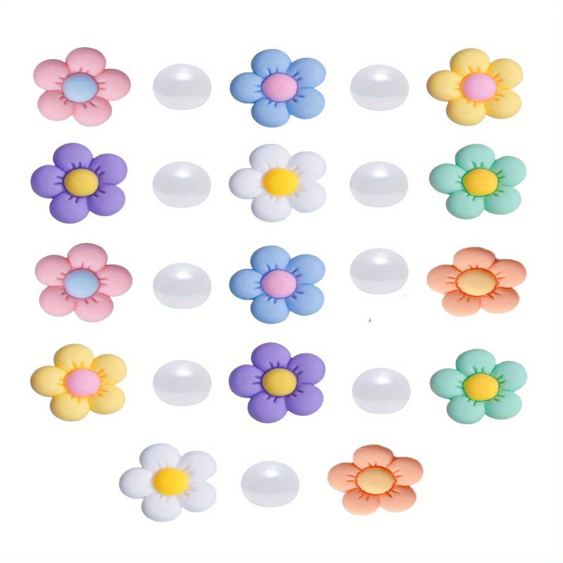 Cartoon Flower Charms Inserts For Bag, Silicone Lightweight