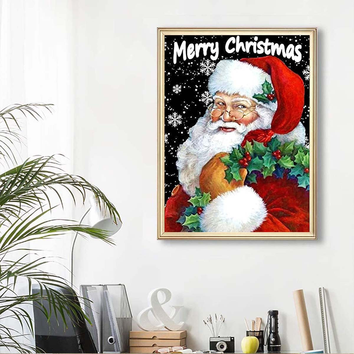 Christmas Diamond Painting Kits Santa Claus Diamond Art Painting Kits Full  Round