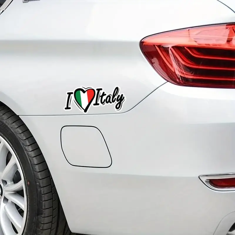 Ich Liebe Italien Flagge Slogan Auto Aufkleber Aufkleber, Auto Aufkleber  Für Laptop, Flasche, LKW, Telefon, Motorrad, Fenster, Wand, Tassen Aufkleber  - Temu Germany