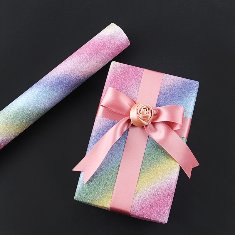 Glitter Sequin Printed Colorful Wrapping Paper Transparent - Temu