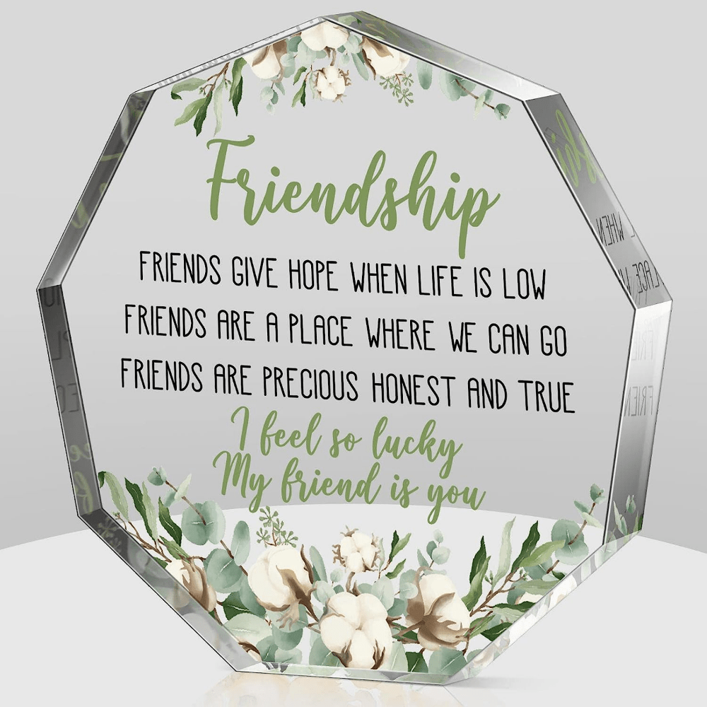 Acrylic Plaque Friendship Plaque Memorial Gift Birthday - Temu