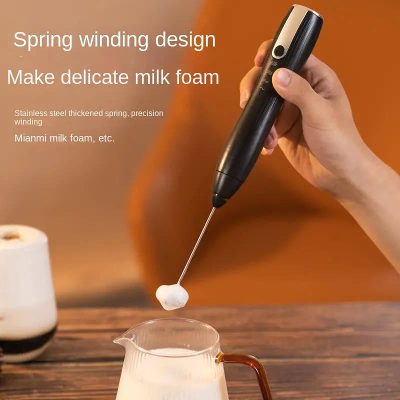 Electric Milk Frother Household Milk Frother Machine Handheld
