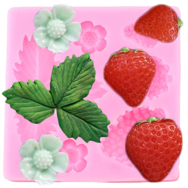 Fruit Strawberry Silicone Mould Fondant Chocolate Gumpaste - Temu