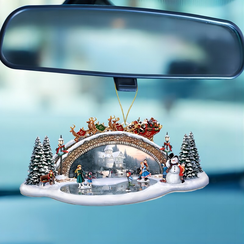 1 Stück Weihnachtshandwerker Dekorativer Acryl Anhänger Auto - Temu Germany