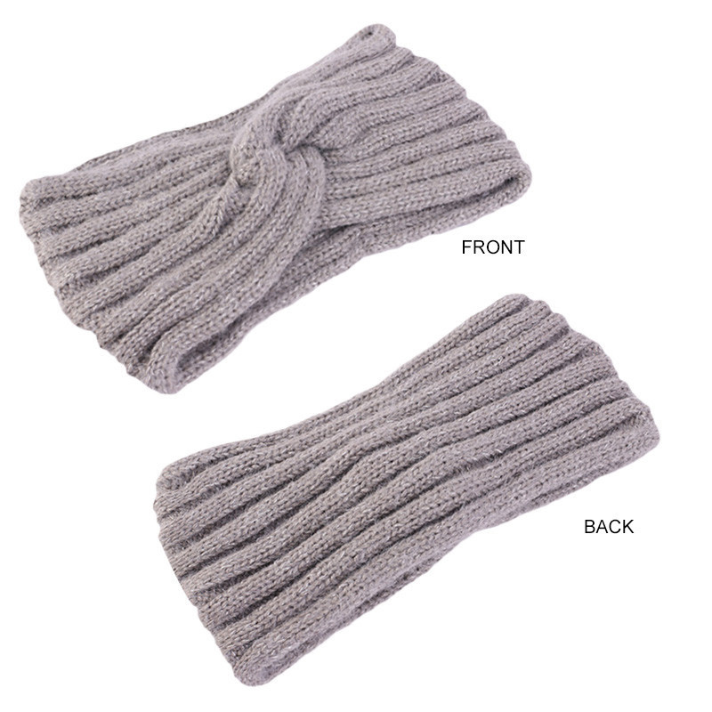Acheter Bandeau chauffe-oreilles élastique en laine tricoté pour femme, 1  pièce, hiver