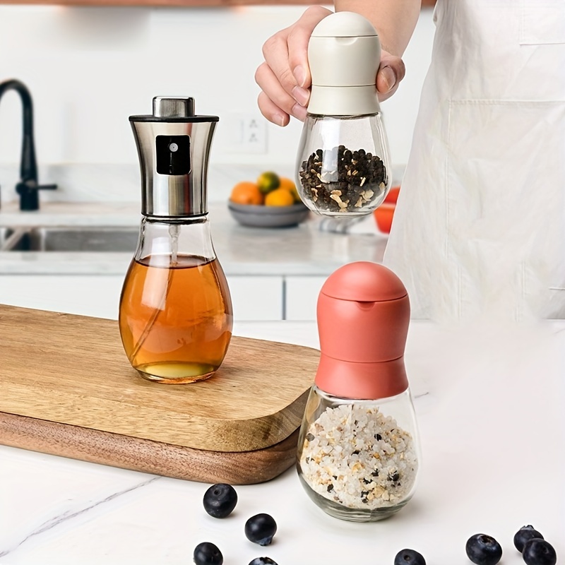 Black Pepper Grinder White Pepper Manual Grinding Bottle Pepper Sea Salt  Rose Black Pepper Salt Grinding For Restaurant Kitchen - Temu