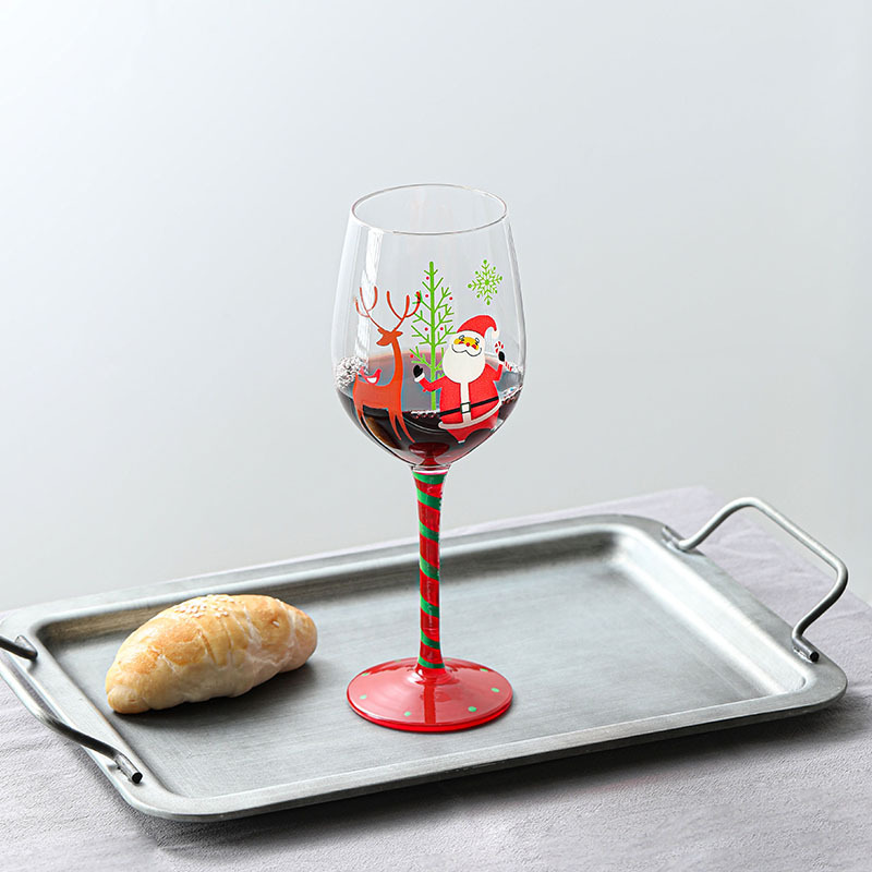 Christmas Pattern Wine Glass Champagne Glass Goblet For - Temu