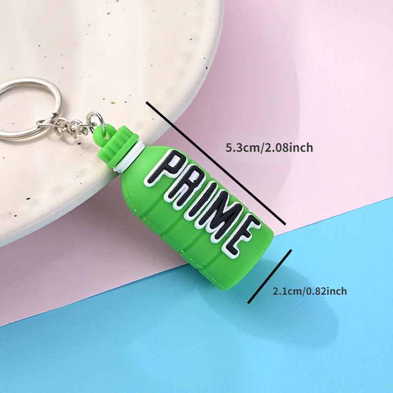 Bottle Shape Key Holder Soft Pvc Keychain