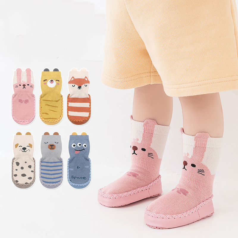 Baby Shoes Soft Sole Newborn Plus Velvet Nonslip Floor Socks - Temu