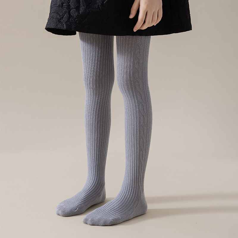 Laurenza's Baby Girls Gray Grey Ribbed Tights 0-6M Winter Pants 