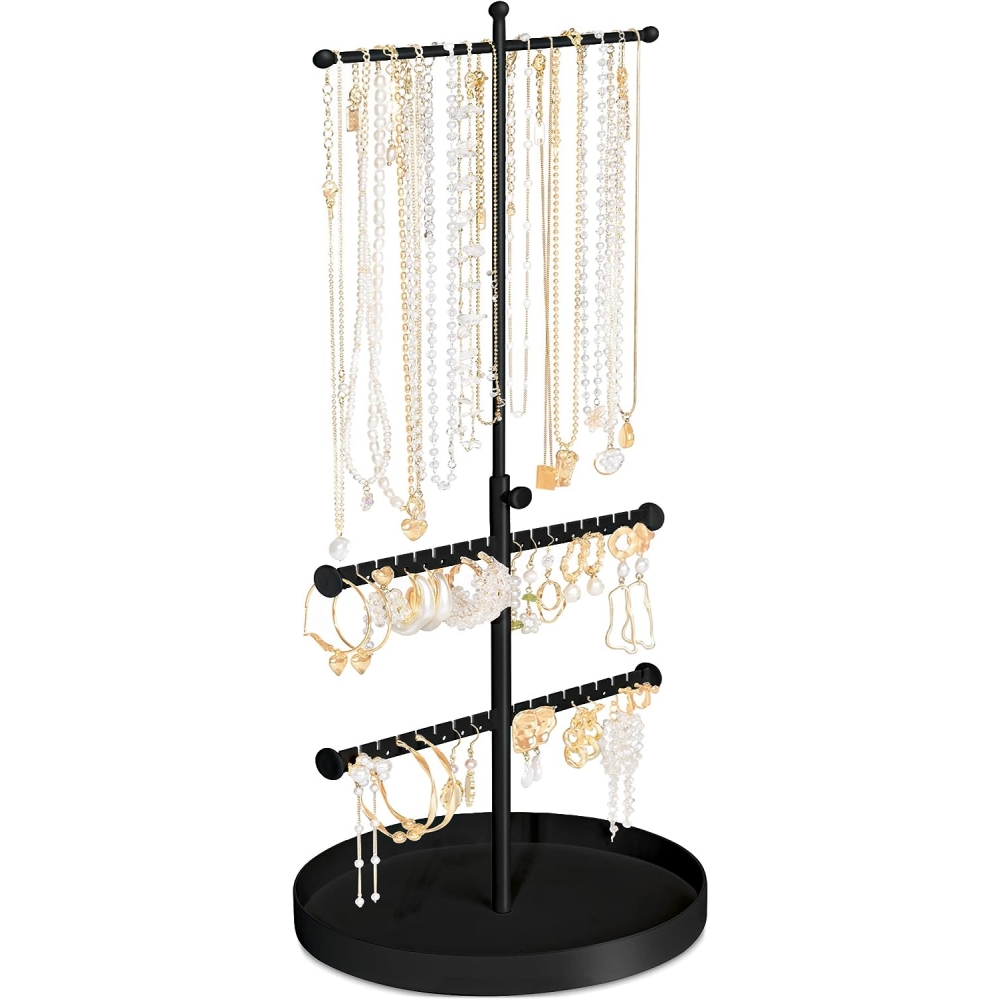 Jewelry Holder Stand 3 Tier Necklace Tree Organizer - Temu