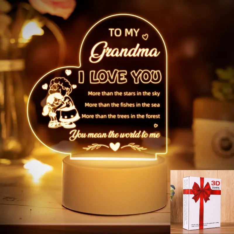 Quaintir Grandma Gifts, Grandma Birthday Gifts, Engraved Night Light,  Christmas Gifts for Grandma fr…See more Quaintir Grandma Gifts, Grandma  Birthday