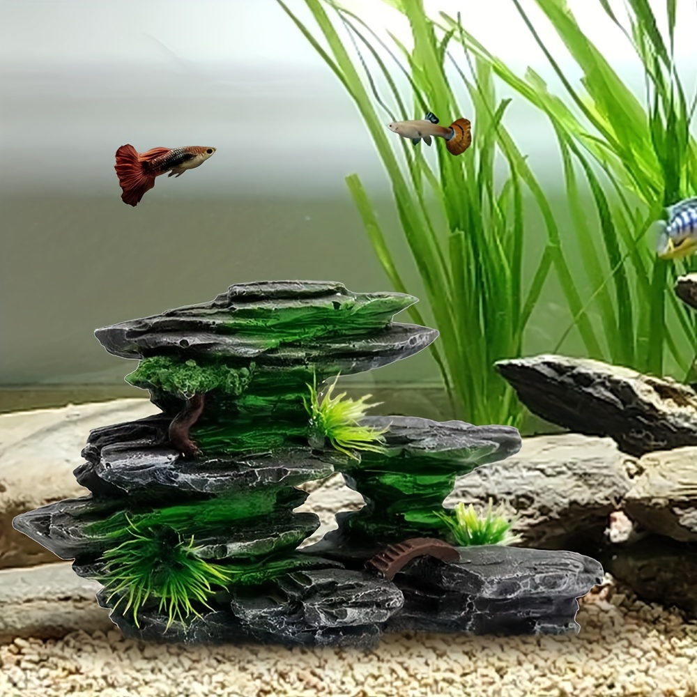 Aquarium Accessories Artificial Aquatic Rock Stone For Fish - Temu