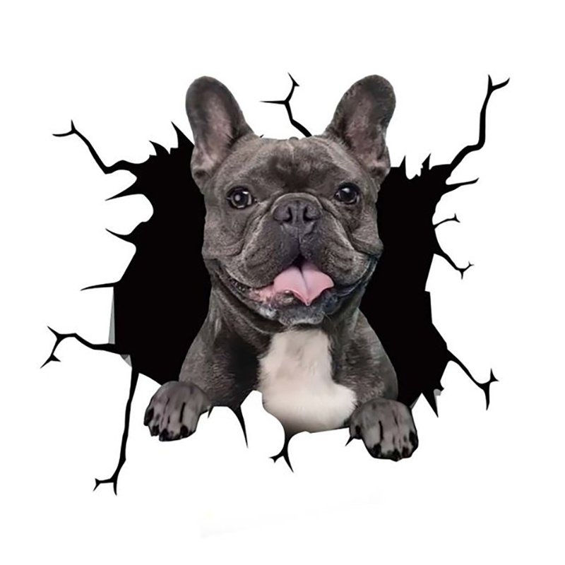 Bulldog shop window decal