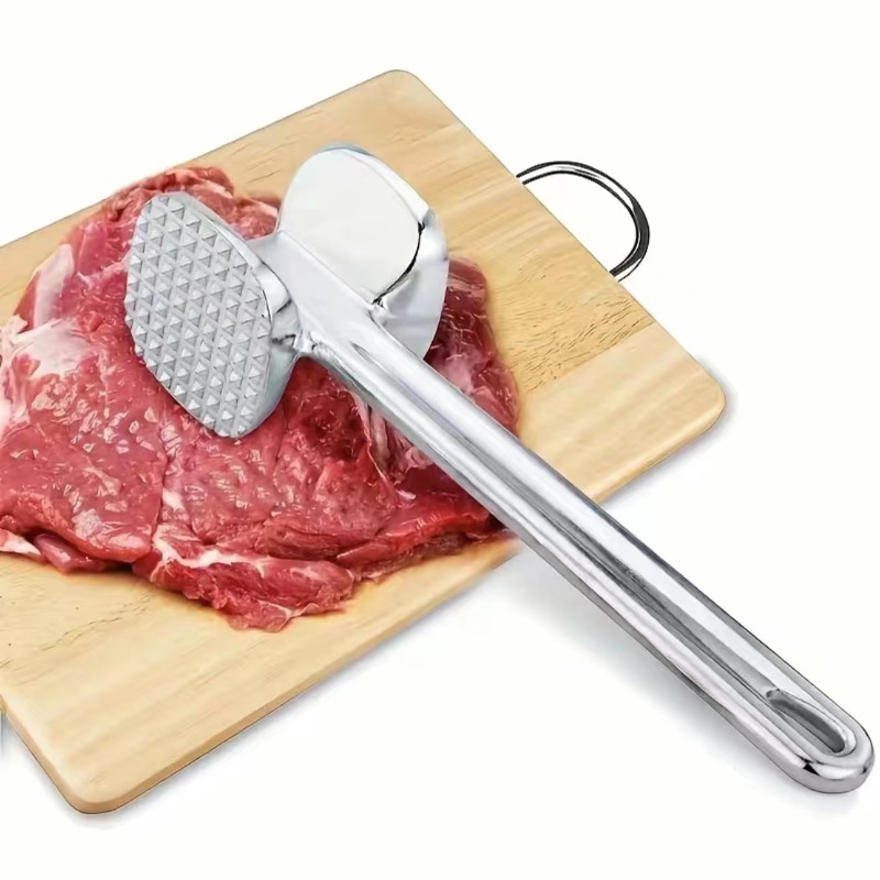 Great Choice Products Chicken Pounder Meat Smasher Tool Meat Beater Meat  Hammer, Food Mallet Stainless Steel Tenderizer Dual Sided Meat Mallet…