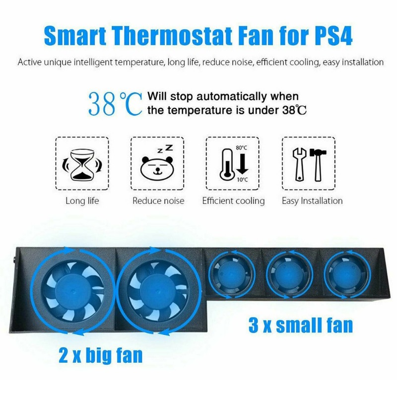 Ventilateur De Refroidissement Pour PS4 Slim USB Externe 3