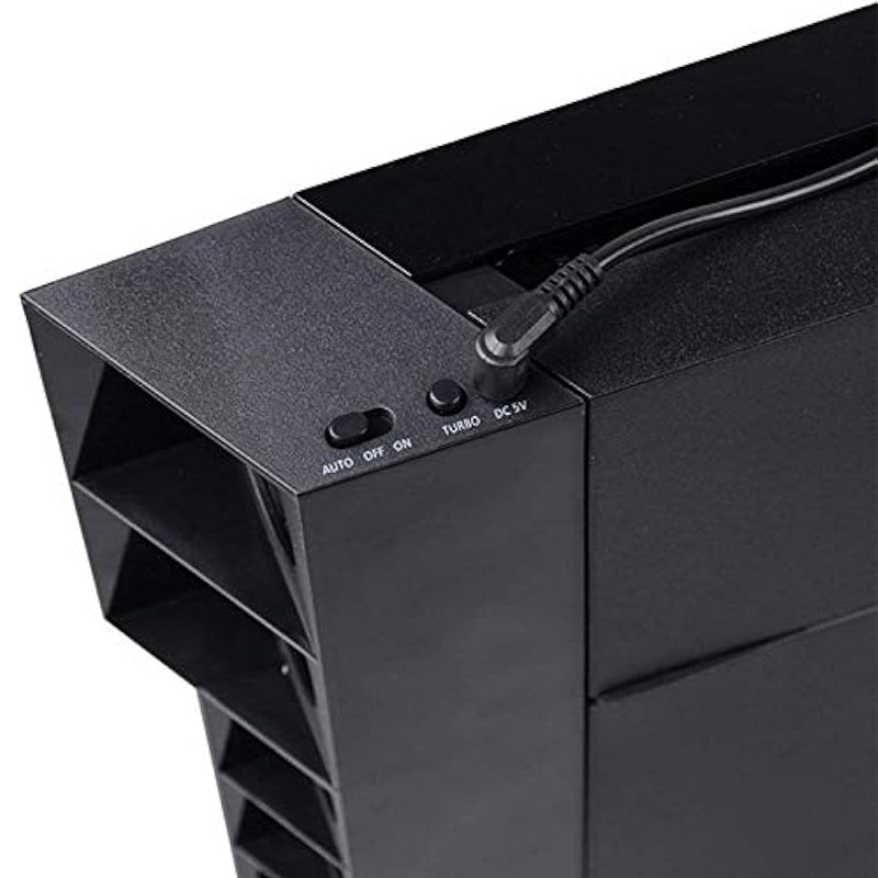 Ventilateur Externe USB Ventilateur de Refroidissement PS4 Noir