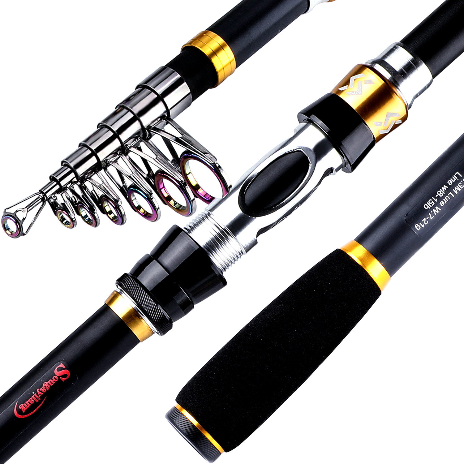 Sougayilang Lightweight Telescopic Fishing Rod Carbon Fiber - Temu