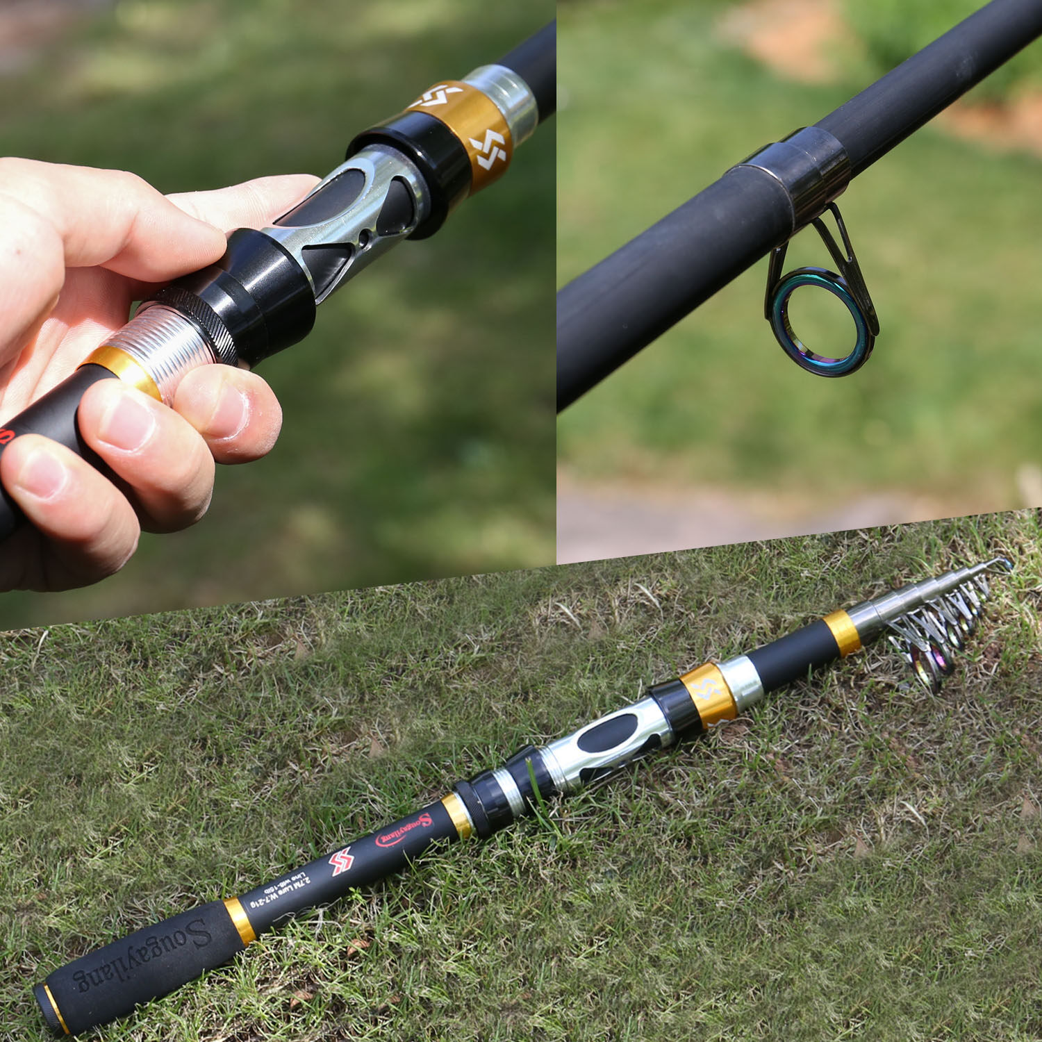 Sougayilang Lightweight Telescopic Fishing Rod Carbon Fiber - Temu