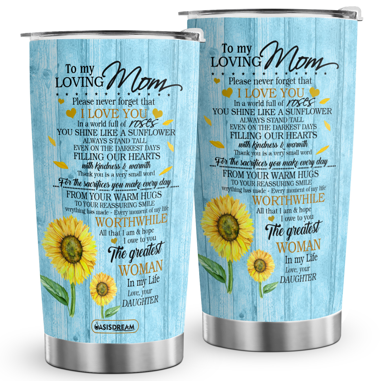 Sunflower Printed Insulated Tumbler Stainless Steel Travel - Temu