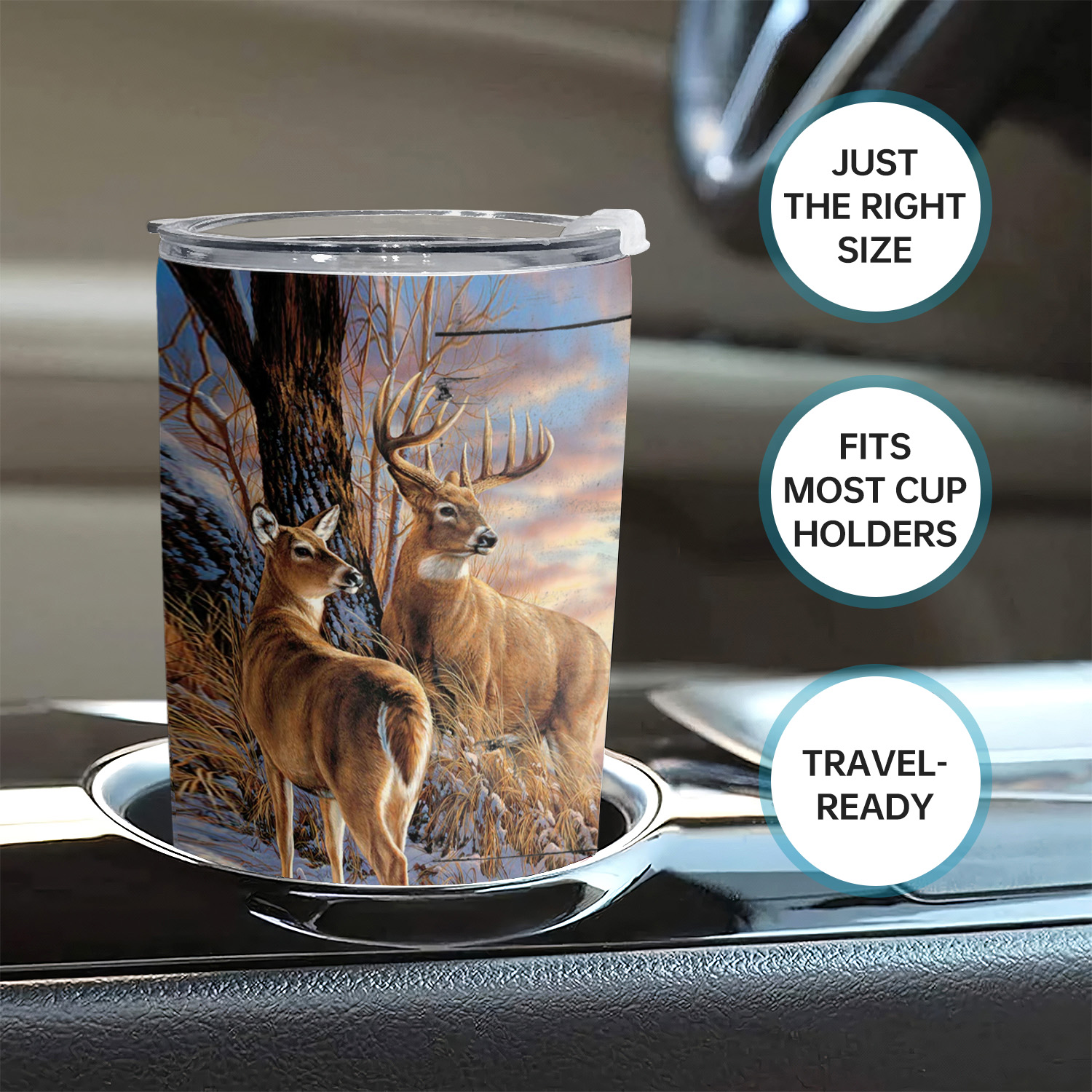 Whitetail Deer Yeti 30oz Tumbler Insulated Tumbler Gift for Him