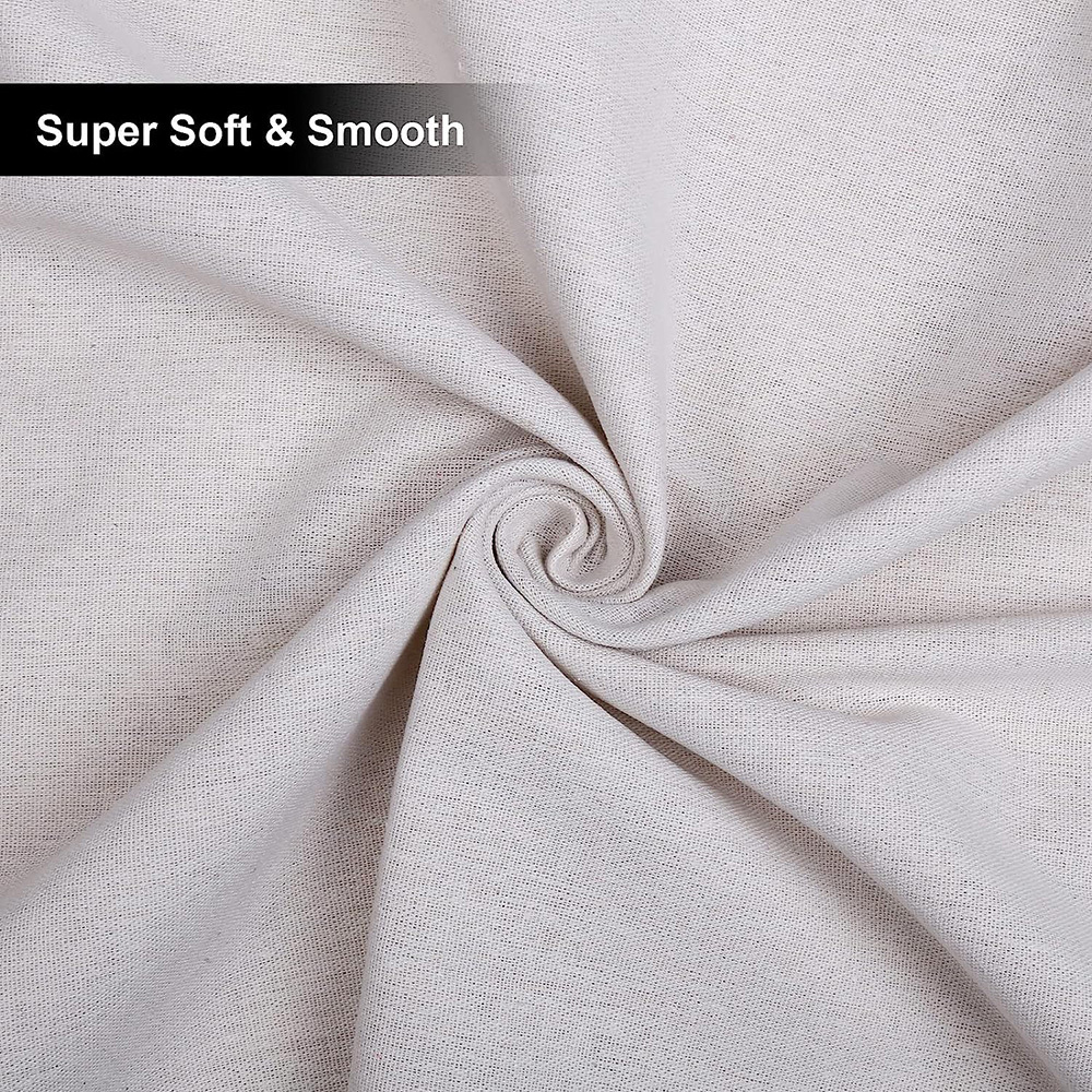 Image of 1pc Linen & Fabric - Imitation Linen Cloth With Striped Print, Handmade Diy Textile For Dressmaking, Upholstery, Canvas Crafts - Sold By The Meter (hand Wash Only)