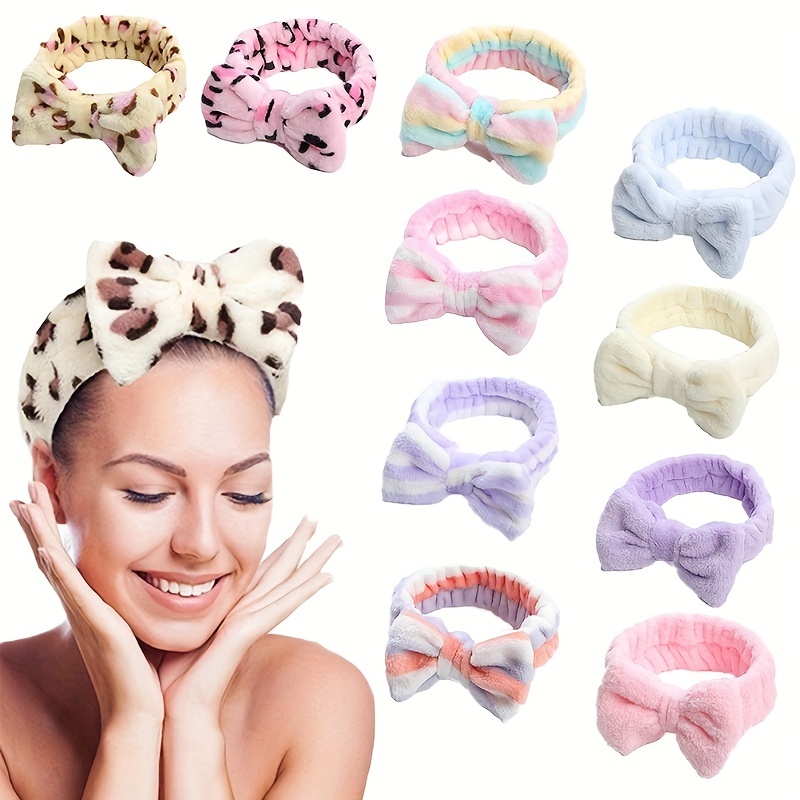 Women Wash Face Head Bands, Headband Fleece Face Wash